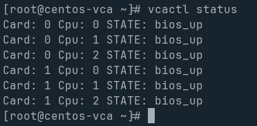 vcactl status